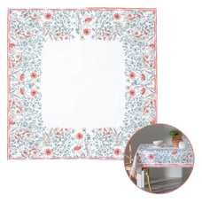 MANTEL RESINADO FLORES AZUL 140 X 140 CM MANTEL RESINADO FLORES AZUL 140 X 140 CM