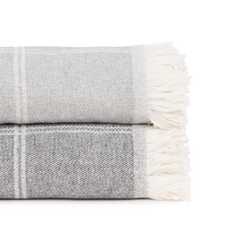 COLCHA CUADROS GRIS PERLA ALGODÓN 250 X 260 CM COLCHA CUADROS GRIS PERLA ALGODÓN 250 X 260 CM