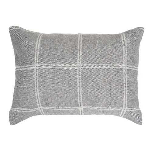 COJÍN CUADROS ANTRACITA 70 X 50 CM