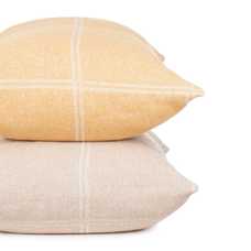 COJÍN CUADROS MOSTAZA ALGODÓN-POLIÉSTER 70 X 50 CM COJÍN CUADROS MOSTAZA ALGODÓN-POLIÉSTER 70 X 50 CM