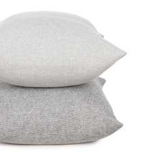 COJÍN GRIS PERLA ALGODÓN-POLIÉSTER 70 X 50 CM