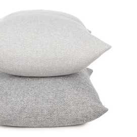 COJÍN GRIS PERLA ALGODÓN-POLIÉSTER 70 X 50 CM