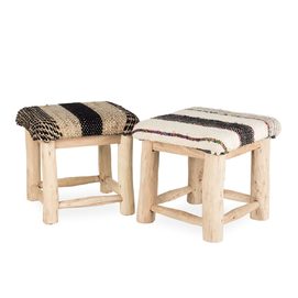 Low upholstered stools Kilian