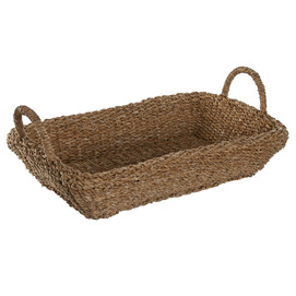BANDEJA SEAGRASS YUTE 54X35X22 NATURAL