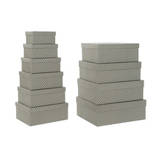 CAJA SET 10 CARTON 43,5X33,5X15,5 TOPOS GRIS