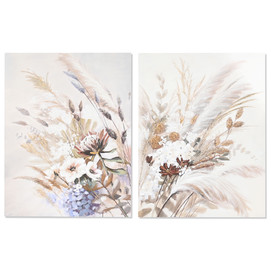 CUADRO LIENZO PINO 90X3,7X120 FLORES 2 SURT.