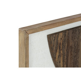 CUADRO MADERA RECICLADA 62X4X82 BLANCO