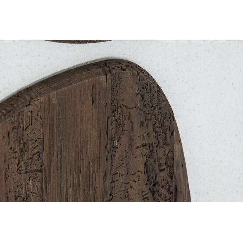 CUADRO MADERA RECICLADA 62X4X82 BLANCO