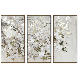 CUADRO SET 3 PS LIENZO 180X4X120 RAMAS ENMARCADO