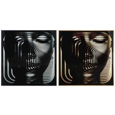 CUADRO ALUMINIO MDF 80X3,5X80 MUJER 2 SURT.