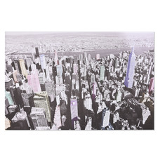 CUADRO LIENZO PURPURINA 150X3X100 NEW YORK