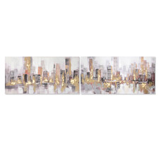 CUADRO LIENZO PS 140X3X70 CIUDAD ABSTRACTO 2 SURT.