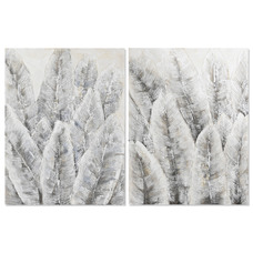 CUADRO LIENZO MDF 90X3X120 HOJAS 2 SURT.