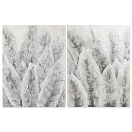 CUADRO LIENZO MDF 90X3X120 HOJAS 2 SURT.