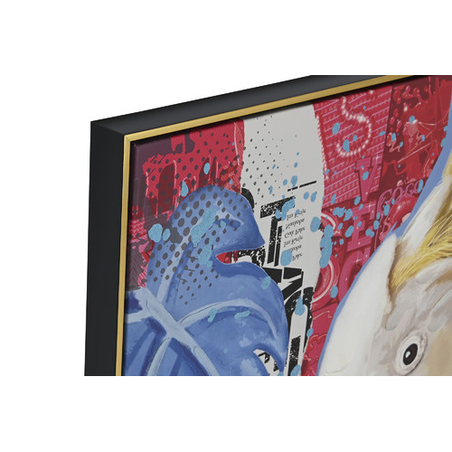 CUADRO LIENZO PS 80X3,5X80 PAJARO MODERNO 2 SURT.