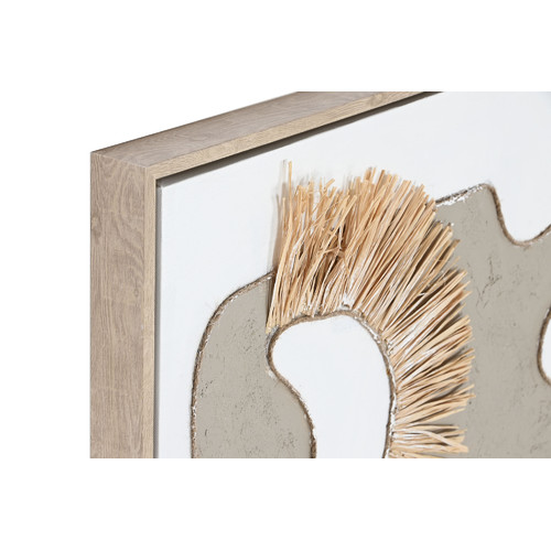 CUADRO LIENZO RAFIA 63X4,5X93 ABSTRACTO 3D 2 SURT.