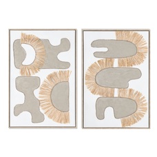 CUADRO LIENZO RAFIA 63X4,5X93 ABSTRACTO 3D 2 SURT. CUADRO LIENZO RAFIA 63X4,5X93 ABSTRACTO 3D 2 SURT.