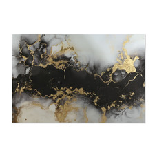 CUADRO CRISTAL TEMPLADO 180X0,4X120 MODERNO NEGRO