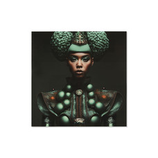 CUADRO CRISTAL TEMPLADO 120X0,4X120 MUJER TURQUESA