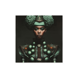 CUADRO CRISTAL TEMPLADO 120X0,4X120 MUJER TURQUESA