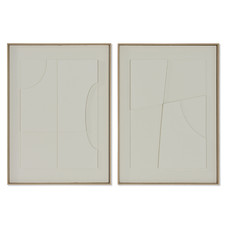 CUADRO PAPEL MACHE PS 55X4X75 ABSTRACTO 3D 2 SURT.