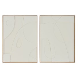 CUADRO PAPEL MACHE PS 75X4X100 ABSTRACTO 2 SURT.