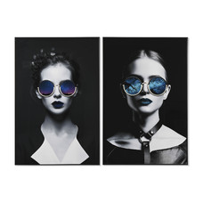 CUADRO ALUMINIO MDF 80X3,5X120 CHICA GAFAS 2 SURT.