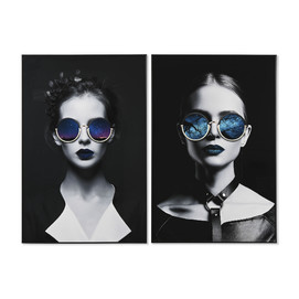 CUADRO ALUMINIO MDF 80X3,5X120 CHICA GAFAS 2 SURT.