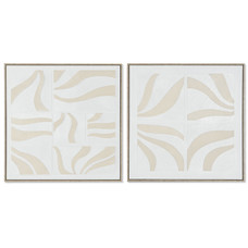 CUADRO LIENZO PS 83X4,5X83 ABSTRACTO 3D 2 SURT.