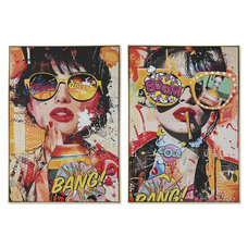 CUADRO LIENZO PS 80X3,5X120 CHICA POP 2 SURT.