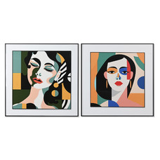 CUADRO ALUMINIO 80X3,5X80 MUJER ABSTRACTO 2 SURT.