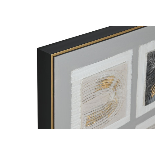 CUADRO LIENZO PS 82X5X82 CUADRADOS 3D 2 SURT.