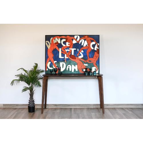 CUADRO LIENZO PS 140X4X100 DANZA DORADO AZUL