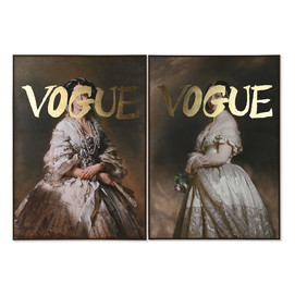 CUADRO LIENZO PS 100X4X140 DAMA DORADO 2 SURT.