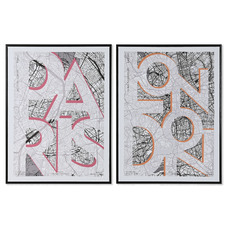 CUADRO LIENZO PS 60X3X80 MAPA CIUDAD 2 SURT.