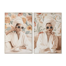 CUADRO LIENZO PS 82X3,5X122 CHICA DESAYUNO 2 SURT.