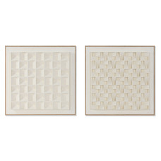 CUADRO YESO MDF 60X7X60 GEOMETRICO 3D 2 SURT.