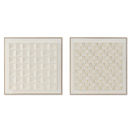 CUADRO YESO MDF 60X7X60 GEOMETRICO 3D 2 SURT.