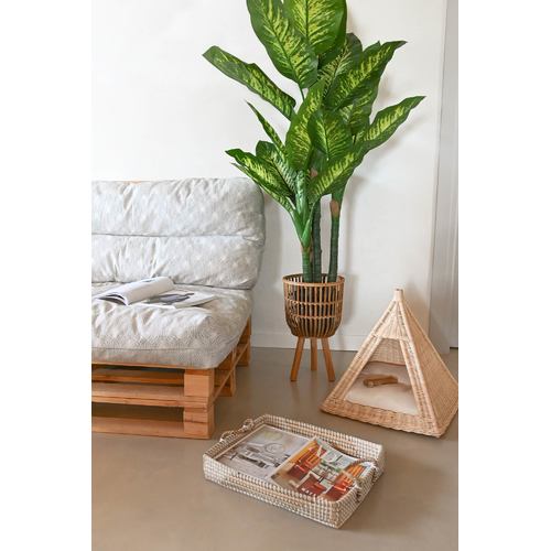 BANDEJA DECORACION SET 2 SEAGRASS 52X38X15 NATURAL