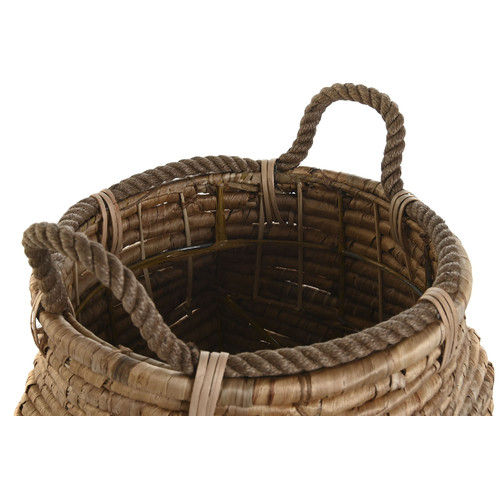 CESTA SET 2 FIBRA METAL 45X45X57 NATURAL