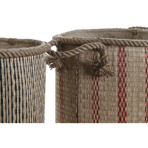 CESTA FIBRA YUTE 30X30X36 PLEGABLE 2 SURT.