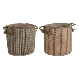 CESTA FIBRA YUTE 30X30X36 PLEGABLE 2 SURT.