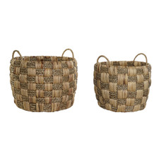 CESTA SET 2 FIBRA SEAGRASS 43X43X39 NATURAL CESTA SET 2 FIBRA SEAGRASS 43X43X39 NATURAL