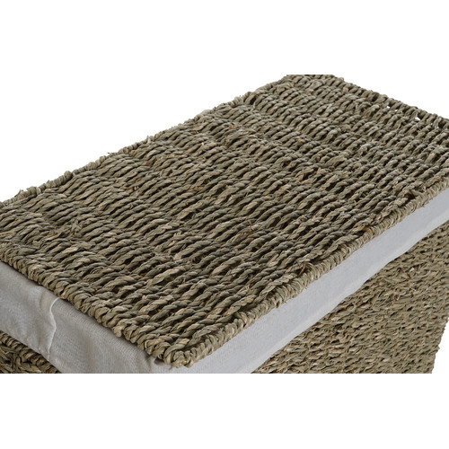 CESTA ROPA SET 2 SEAGRASS LINO 45X25X36 NATURAL