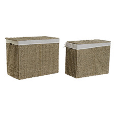 CESTA ROPA SET 2 SEAGRASS LINO 45X25X36 NATURAL CESTA ROPA SET 2 SEAGRASS LINO 45X25X36 NATURAL