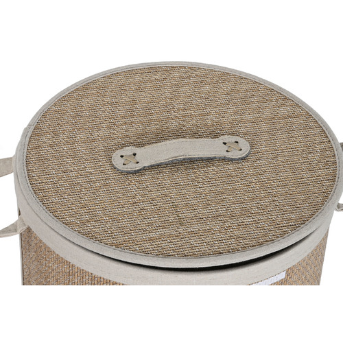 CESTA ROPA SET 4 BAMBU ALGODON 40X40X53 CON TAPA