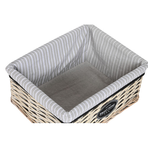 CESTA ROPA SET 5 MIMBRE TELA 47X35X55 NATURAL