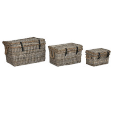 BAUL SET 3 RATAN 86X52X56 6,50 GRIS CLARO