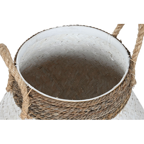 CESTA SET 3 BAMBU 55X55X54 BLANCO