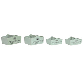 CAJA SET 4 ABETO 35X22X18 IMPRESA CON ASA VERDE